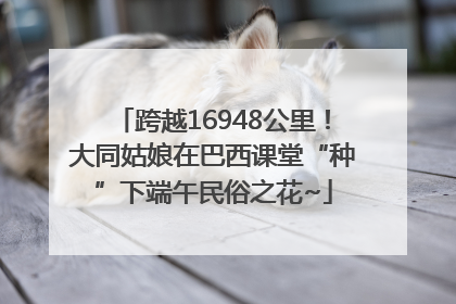 跨越16948公里！大同姑娘在巴西课堂“种”下端午民俗之花~