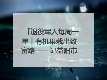 退役军人每周一星｜有机果栽出致富路——记益阳市银城南湖蔬果农民专业合作社总经理晏桂明