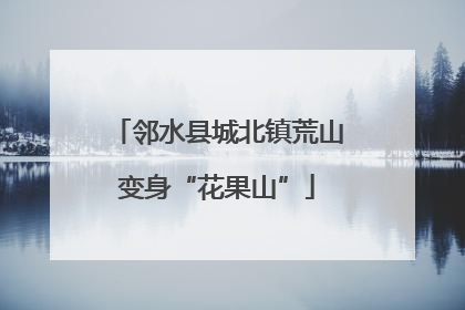 邻水县城北镇荒山变身“花果山”