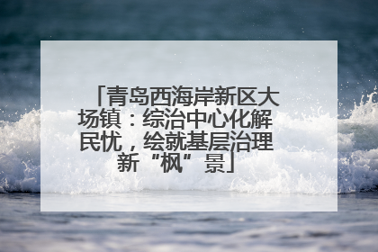 青岛西海岸新区大场镇：综治中心化解民忧，绘就基层治理新“枫”景