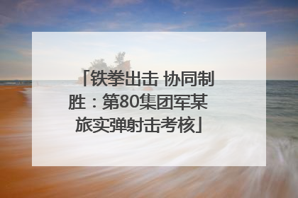 铁拳出击 协同制胜：第80集团军某旅实弹射击考核