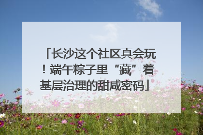 长沙这个社区真会玩！端午粽子里“藏”着基层治理的甜咸密码