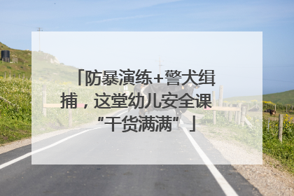 防暴演练+警犬缉捕，这堂幼儿安全课“干货满满”