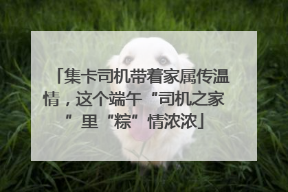 集卡司机带着家属传温情，这个端午“司机之家”里“粽”情浓浓