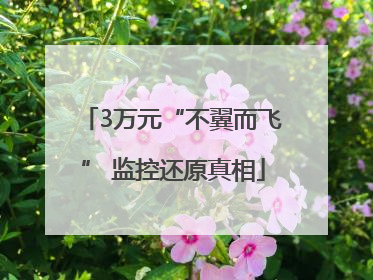 3万元“不翼而飞” 监控还原真相