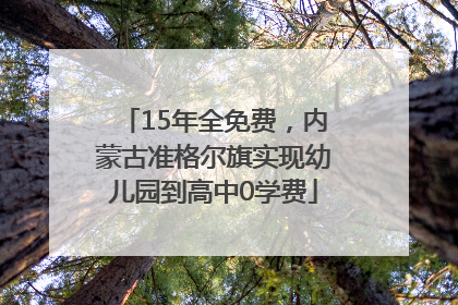 15年全免费，内蒙古准格尔旗实现幼儿园到高中0学费