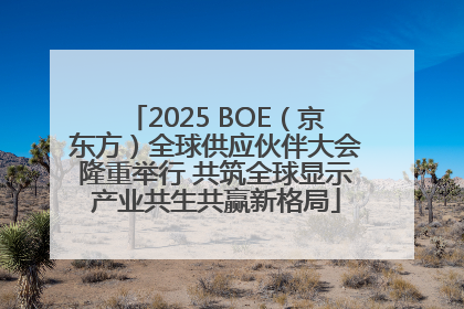 2025 BOE（京东方）全球供应伙伴大会隆重举行 共筑全球显示产业共生共赢新格局