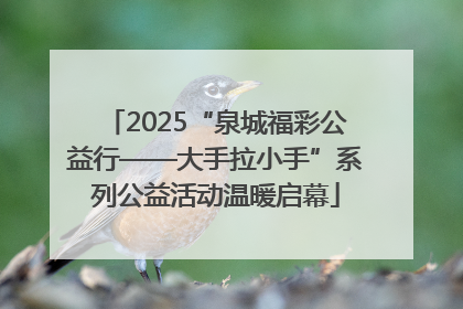 2025“泉城福彩公益行——大手拉小手”系列公益活动温暖启幕