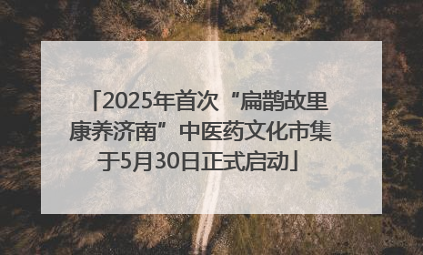 2025年首次“扁鹊故里 康养济南”中医药文化市集于5月30日正式启动
