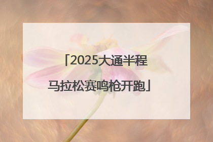 2025大通半程马拉松赛鸣枪开跑