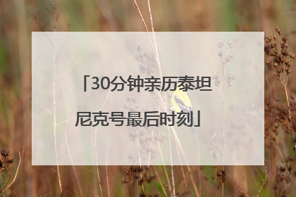 30分钟亲历泰坦尼克号最后时刻